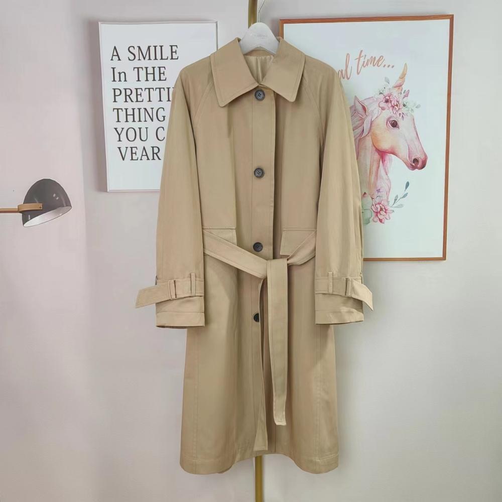 Jackets And Coats | Relaxed-Fit Trench Coat In Stretch Cotton  –  Womens Clothing Jackets And Coats